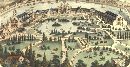 Affiche exposition universelle de Lyon 1872
