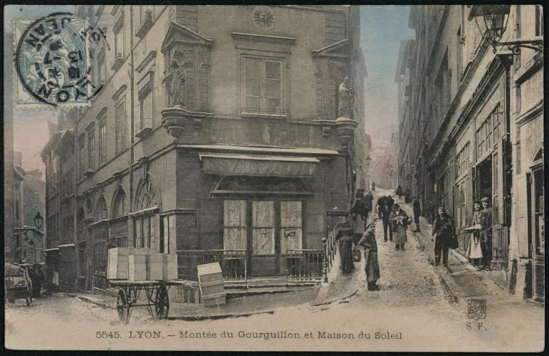 Vue ancienne de la montée du Gourguillon - © Gadagne