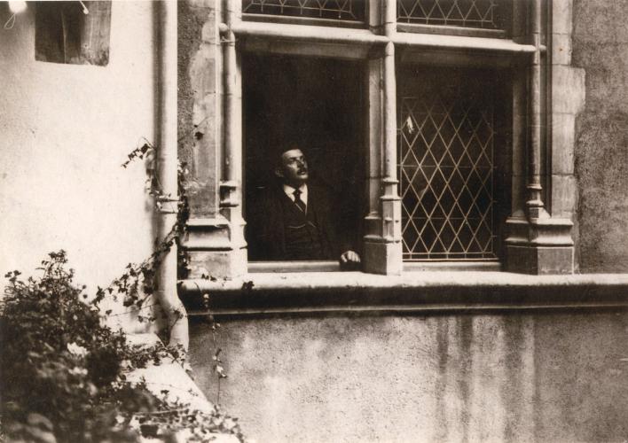 Le maire de Lyon, Edouard Herriot, à l'inauguration de Gadagne en 1921 - © Gadagne