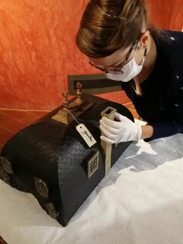 Démontage de la maquette de l'Hôtel de Ville de Lyon au MHL Gadagne - © Gadagne, 2020