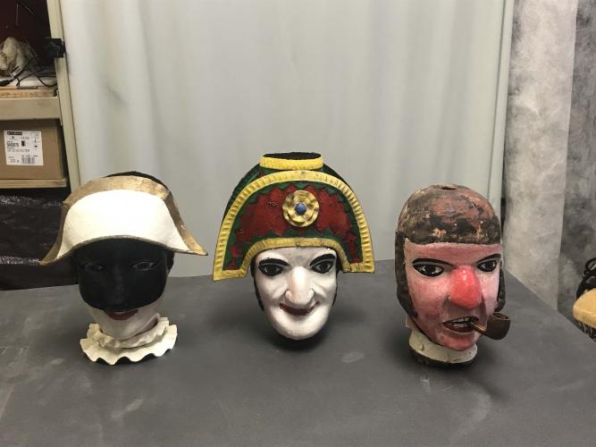 Les têtes d'Arlequin, Gnafron et Guignol