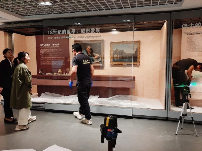 Montage de l'exposition