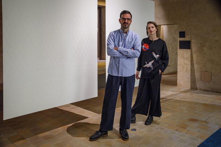 Portrait des artistes Lisa Duroux et Guillaume Perez