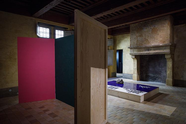 Vue de l'exposition "Loges, jardin, riviere"