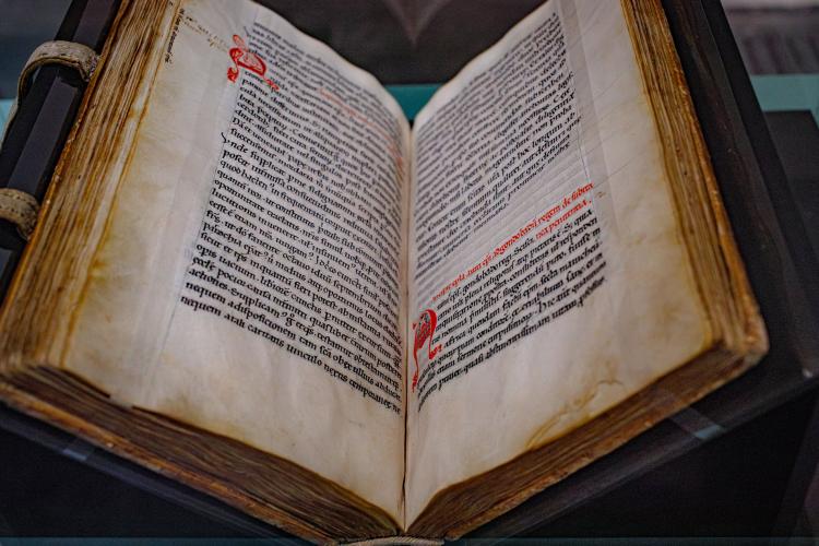 Vue de l'exposition Merveilleux Moyen Âge