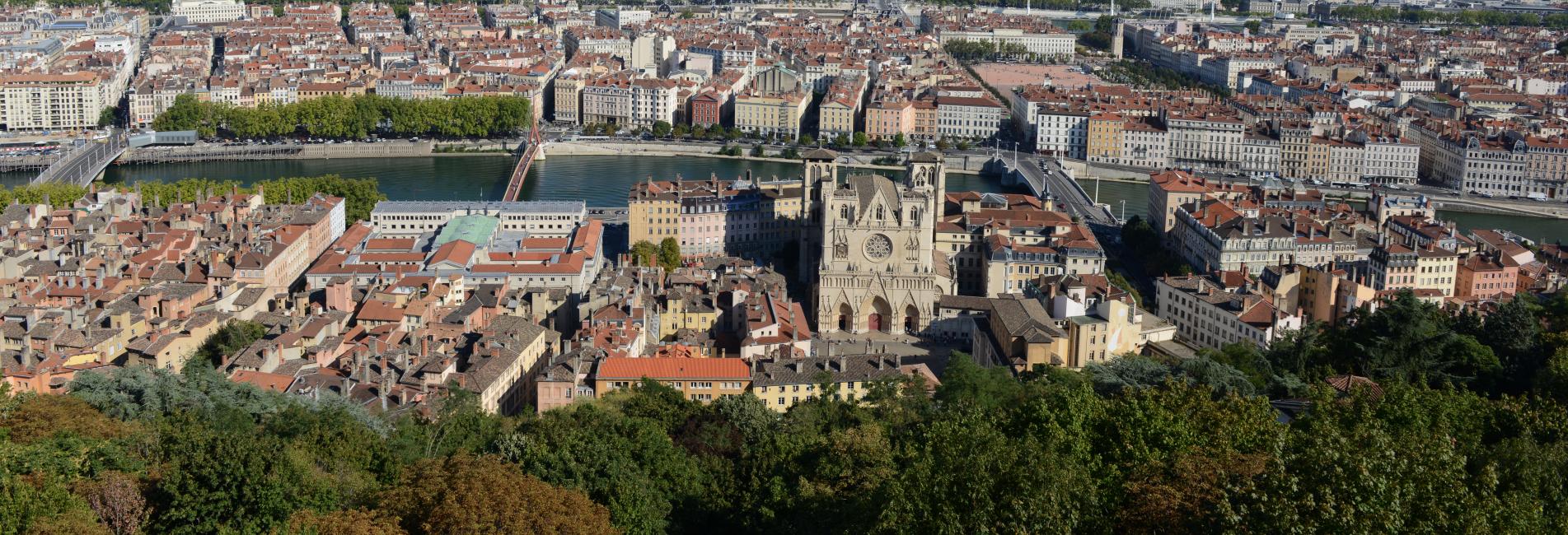 Balade urbaine, Lyon depuis Fourvière - © Muriel Chaulet