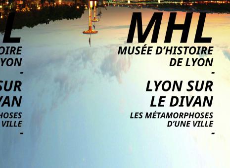 Visuel de l'exposition "Lyon sur le divan" du MHL - Gadagne en 2017