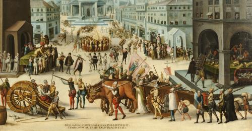 Le sac de Lyon par les calvinistes en 1562 - © Xavier Schwebel