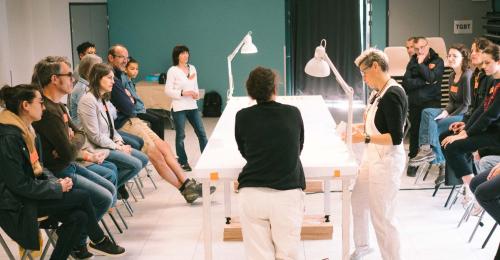 Rencontre enseignants, musée d'histoire de Lyon, cie Guêpes Rouge-théâtre. Photo B. Rullier