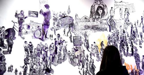 Fresque d'estampes d'Olivia Paroldi