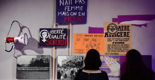 Vue de l'exposition "Lyonnaises Lyonnais ! Pouvoirs et engagements dans la cité"