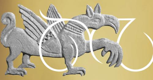 Griffon du visuel de l'exposition merveilleux Moyen Âge