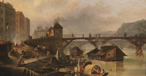 Joseph-Vézien Desombrages, Le port du Temple et le pont volant