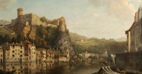 William Marlow, Vue du château de Pierre-Scize 