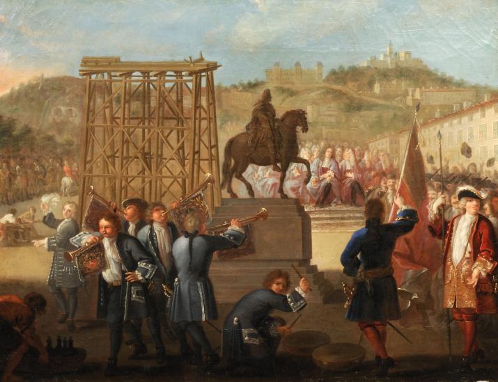 Charles Grandon, Inauguration de la Statue de Louis XIV, huile sur toile - © Xavier Schwebel