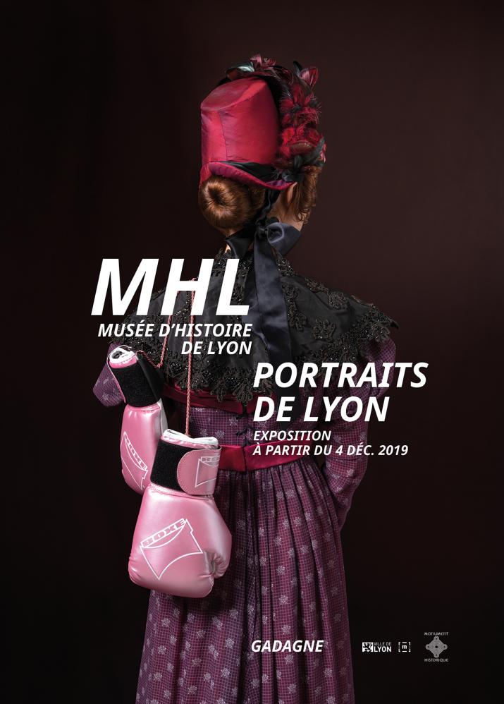 Affiche de l'exposition Portraits de Lyon du MHL - Gadagne