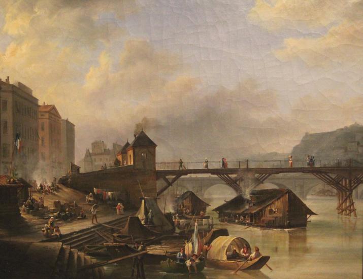 Joseph-Vézien Desombrages, Le port du Temple et le pont volant