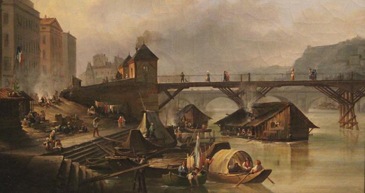 Joseph-Vézien Desombrages, Le port du Temple et le pont volant