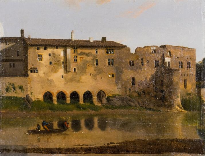 Michel Grobon, L’Ile-Barbe depuis Saint-Rambert - Photo Jérôme Pantalacci