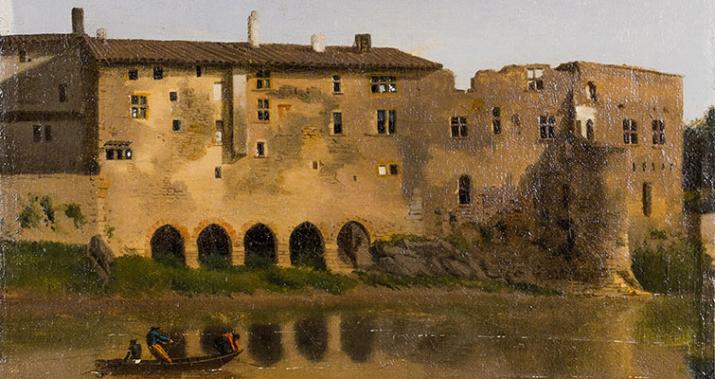 Michel Grobon, L’Ile-Barbe depuis Saint-Rambert - Photo Jérôme Pantalacci