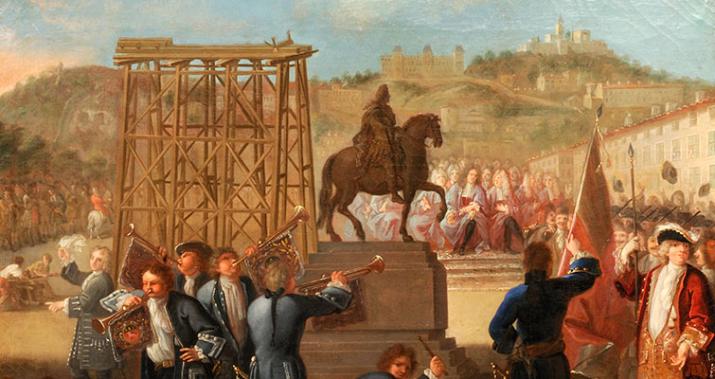 Charles Grandon, Inauguration de la Statue de Louis XIV, huile sur toile - © Xavier Schwebel