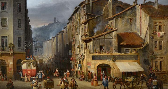 Joseph-Vézien Desombrages, La rue de la Barre en 1834, Joseph-Vézien Desombrages