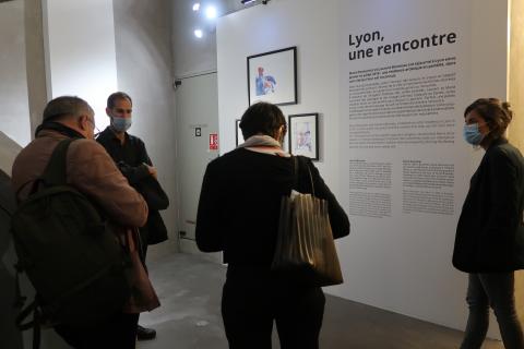 Vue de l'exposition Lyon, une rencontre au MHL - Gadagne, avec Laurent Bonneau et Marie Demunter - © Gadagne, 2020