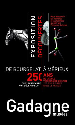 Affiche pour l'exposition de Bourgelat à Mérieux au MHL - Gadagne en 2010-2011