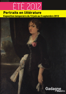 Affiche de l'exposition "Portraits en littérature" au MHL - Gadagne en 2012