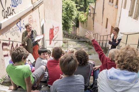 Sortie scolaire au Vieux-Lyon - © Sabine Serrad, 2015