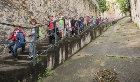 Sortie scolaire au Vieux-Lyon - © Sabine Serrad, 2015